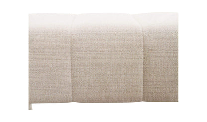 60" Oatmeal Upholstered Bench