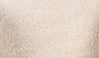 40.55" Cream Faux Fur Upholstered Lounge Chair