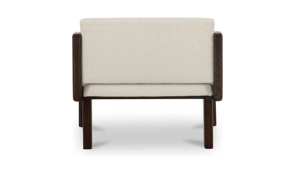 32.3" Flecked Ivory Upholstered Accent Chair