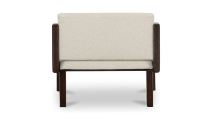 32.3" Flecked Ivory Upholstered Accent Chair