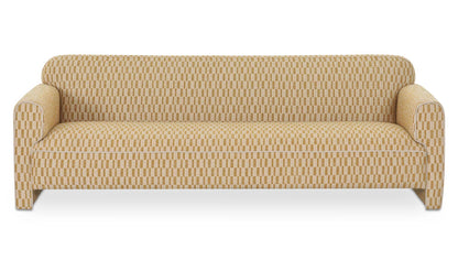 90" Chartreuse Upholstered Sofa