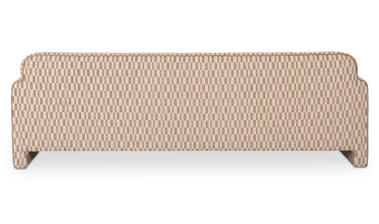 90" Taupe Upholstered Sofa