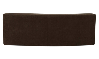 80.7" Dark Brown Upholstered Concave Sofa