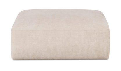 40.9" Oatmeal Upholstered Ottoman