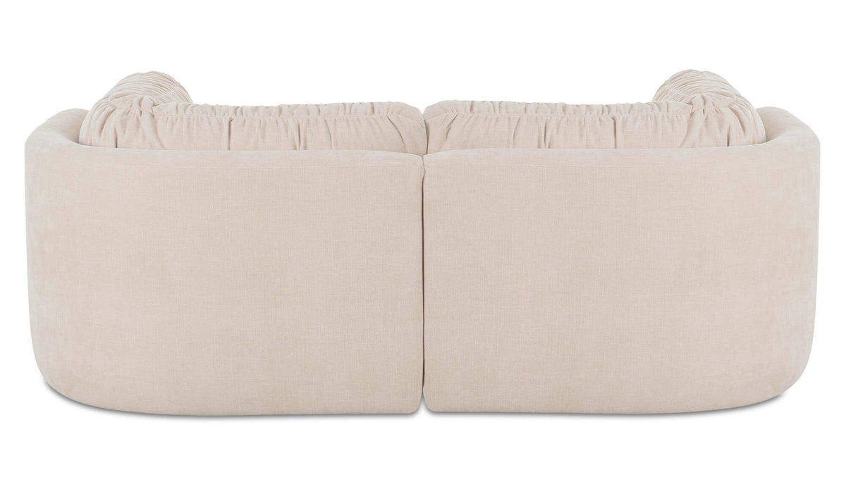 81.8" Oatmeal Upholstered Nook Modular Sectional