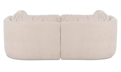 81.8" Oatmeal Upholstered Nook Modular Sectional