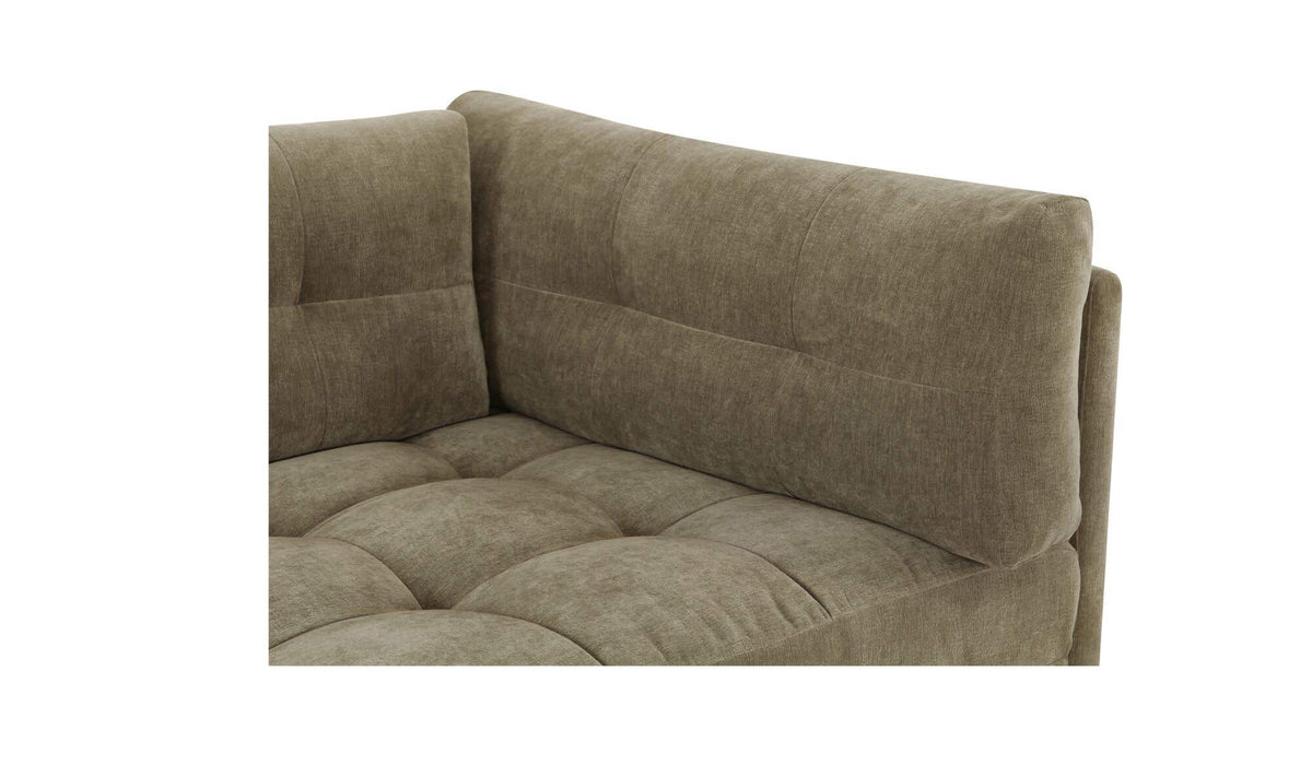 114.96" Sage Green Upholstered Left Facing Sectional