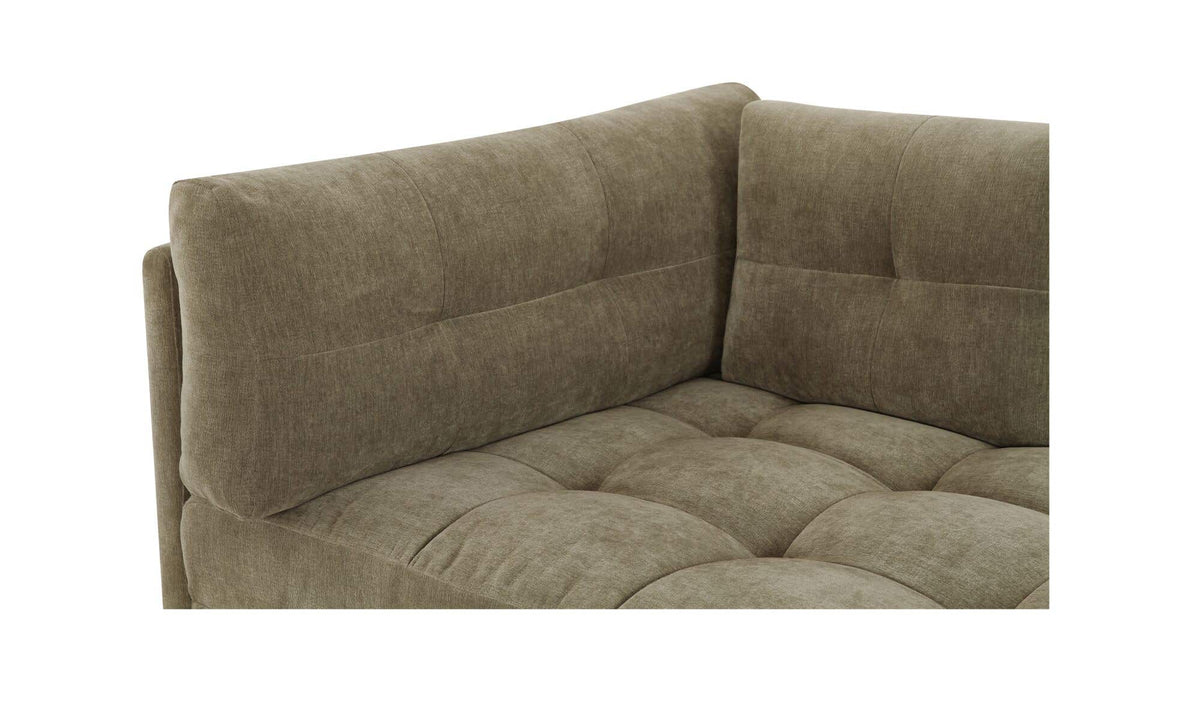 114.96" Sage Green Upholstered Right Facing Sectional
