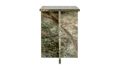 14" Rainforest Green Marble Side Table