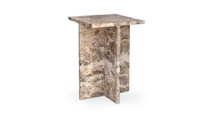 14" Panther Marble Side Table