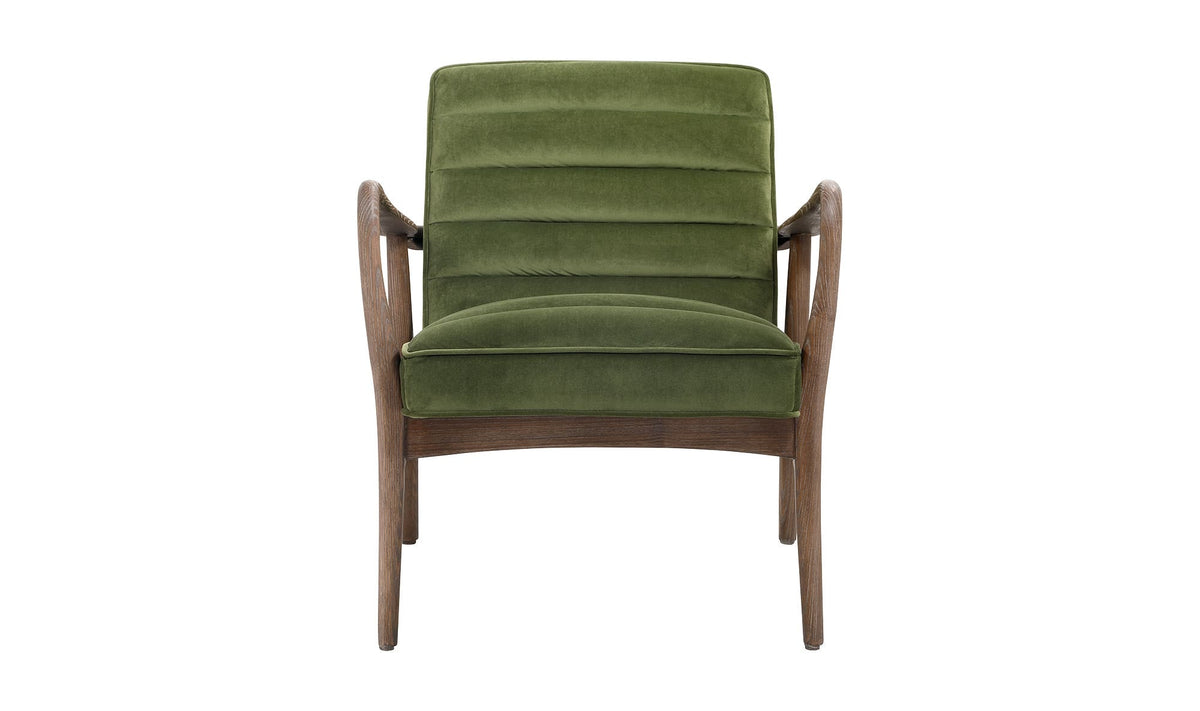 27" Dark Ivy Upholstered Accent Chair