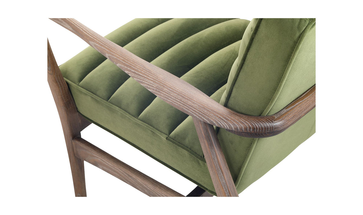 27" Dark Ivy Upholstered Accent Chair