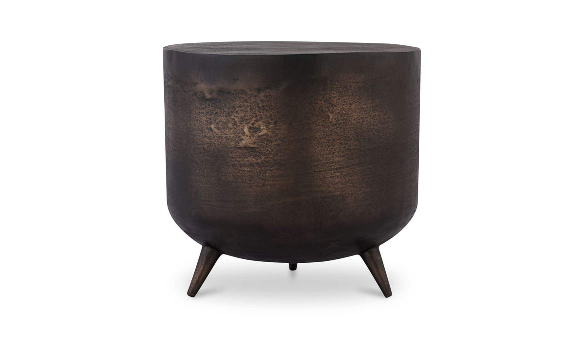 19" Bronze Aluminum Side Table
