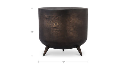 19" Bronze Aluminum Side Table
