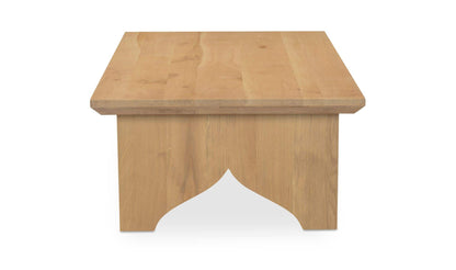 54" Natural Solid Oak Coffee Table
