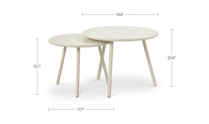 23.62" Cream Coffee Table