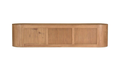 80" Natural Solid Oak Bench
