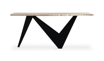 68" Natural Solid Oak Console Table