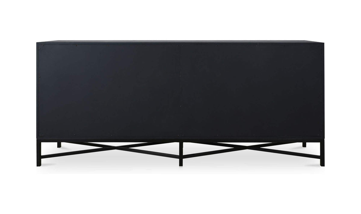 76" Black Oak Sideboard