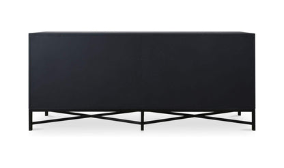 76" Black Oak Sideboard