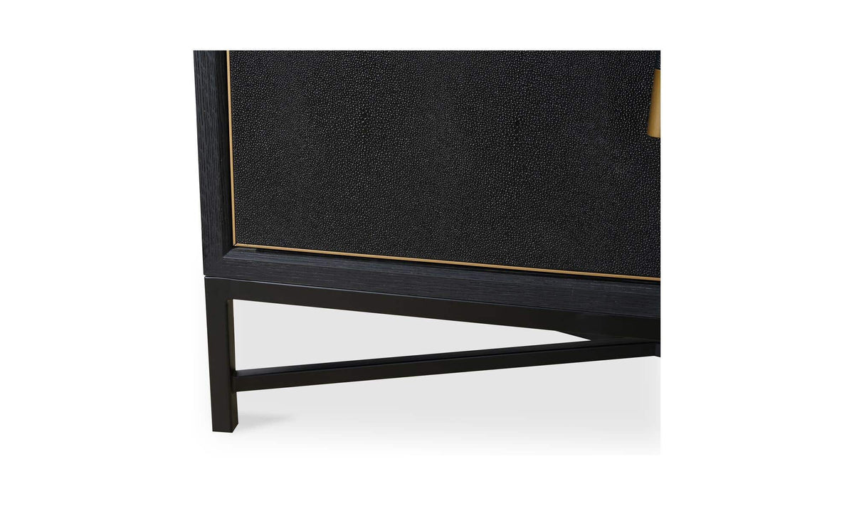 76" Black Oak Sideboard