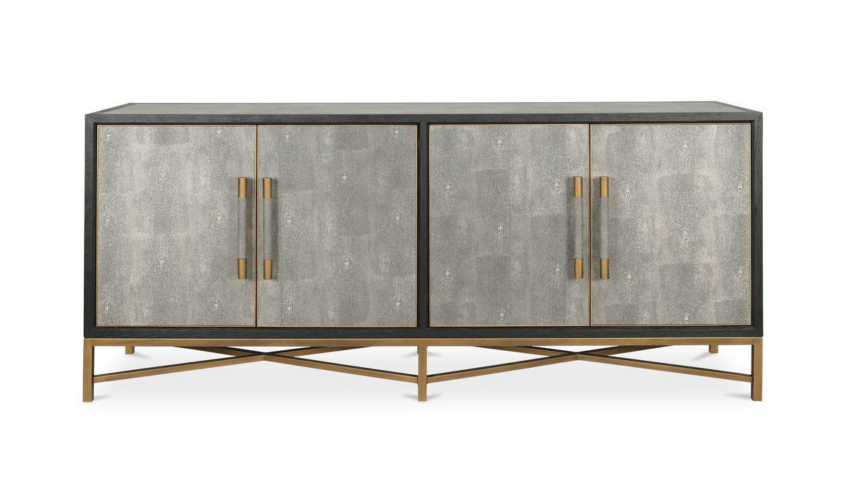 76" Grey Oak Sideboard