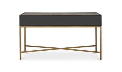 59" Grey Oak Console Table