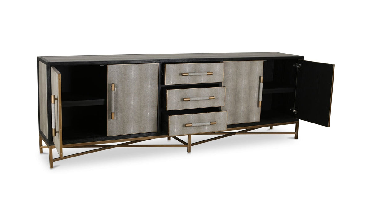 100" Grey Oak Sideboard