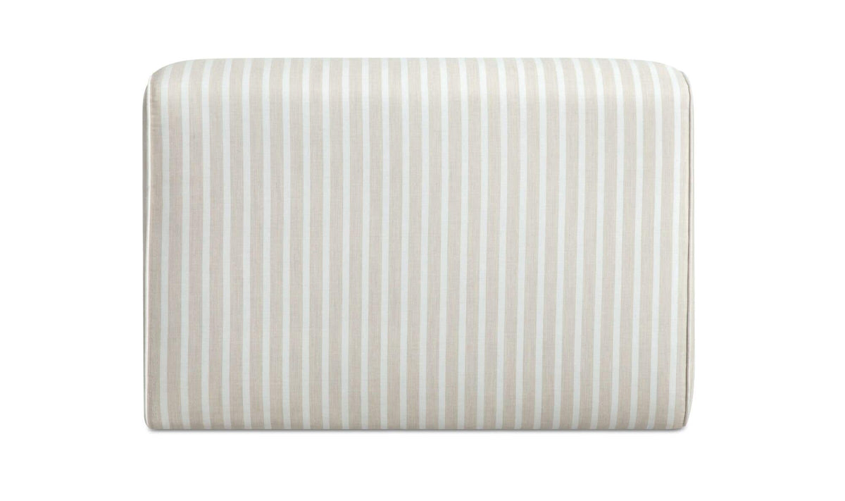 41.3" Brown Stripe Upholstered Sectional Component
