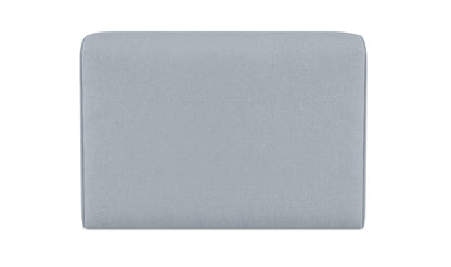 41.3" Light Blue Upholstered Chaise