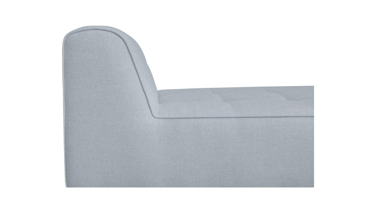 41.3" Light Blue Upholstered Chaise