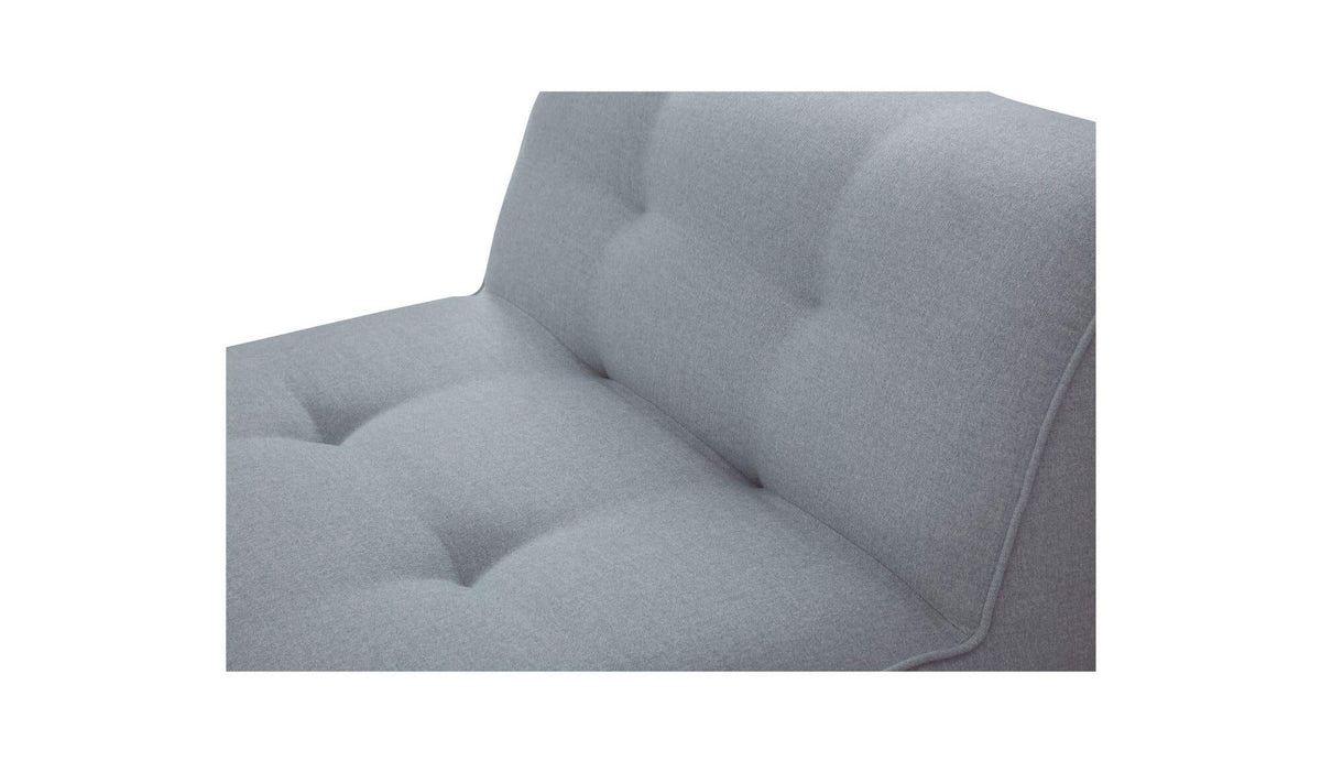 41.3" Light Blue Upholstered Chaise