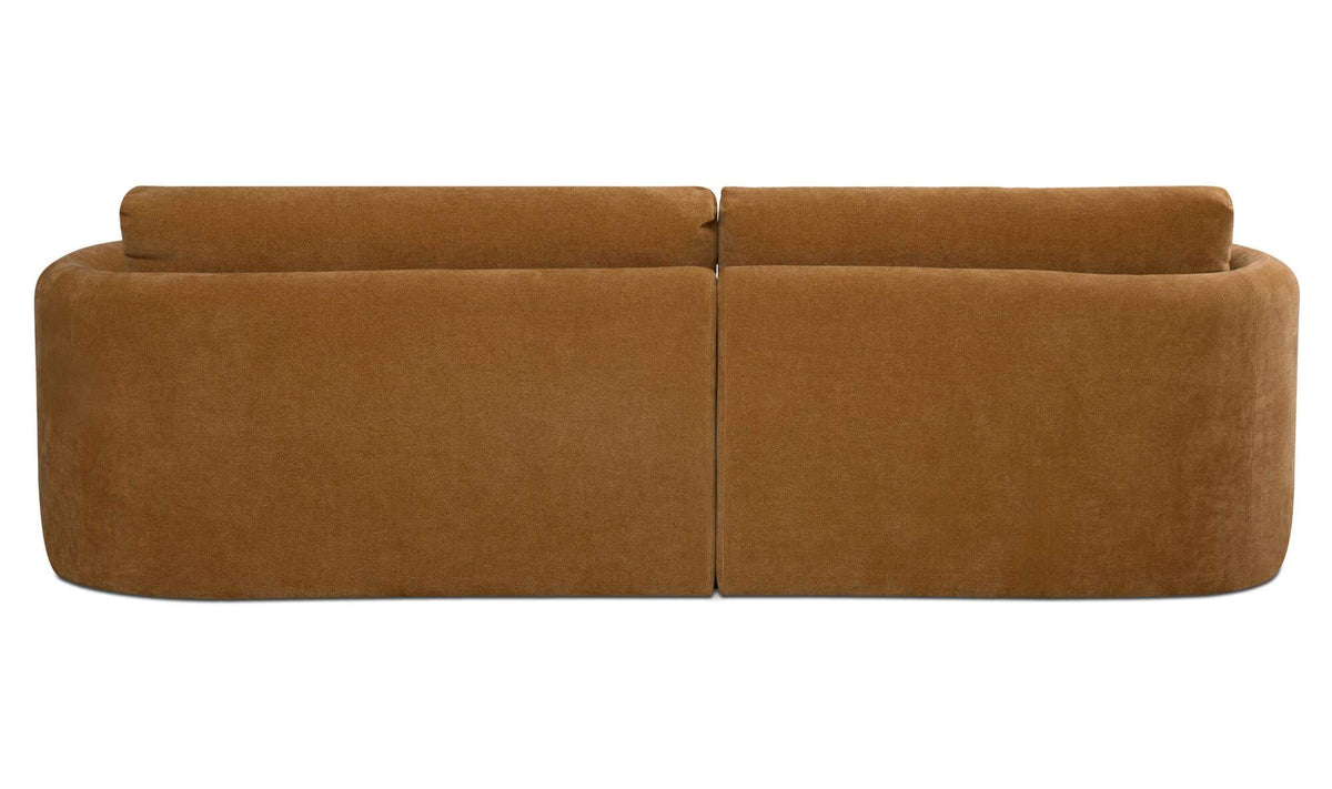 108.7" Ginger Upholstered Left Facing Sectional