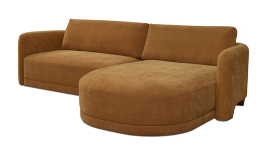 108.7" Ginger Upholstered Right Facing Sectional