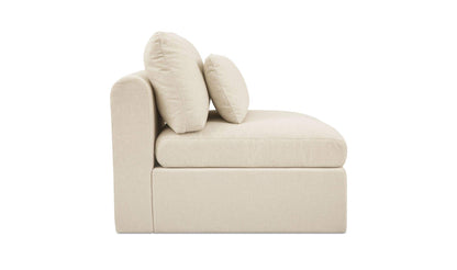 33.46" Light Beige Upholstered Slipper Chair
