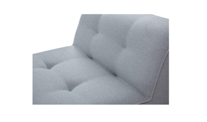 82.6" Light Blue Aluminum 2 Piece Outdoor Nook