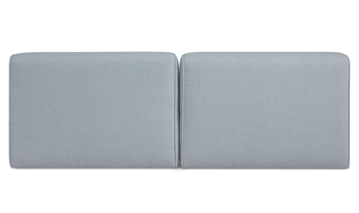 82.6" Light Blue Aluminum 2 Piece Outdoor Sun Lounger