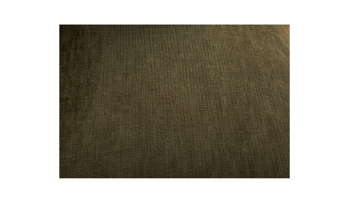 113.8" Dark Green Upholstered L-Shaped Modular Sectional
