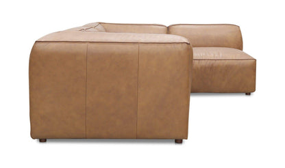 112" Sonoran Tan Leather Modular Sectional