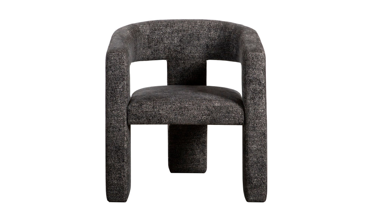29" Black Upholstered Accent Chair