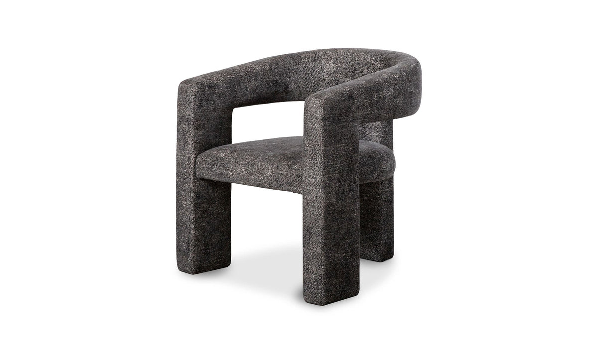 29" Black Upholstered Accent Chair