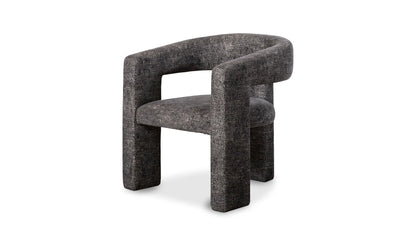 29" Black Upholstered Accent Chair