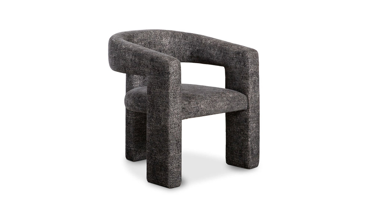 29" Black Upholstered Accent Chair