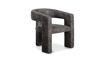 29" Black Upholstered Accent Chair