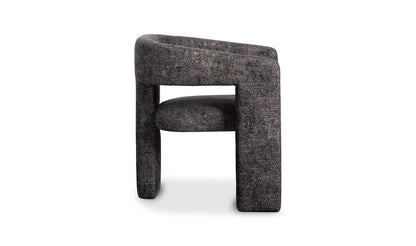 29" Black Upholstered Accent Chair