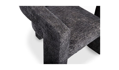 29" Black Upholstered Accent Chair