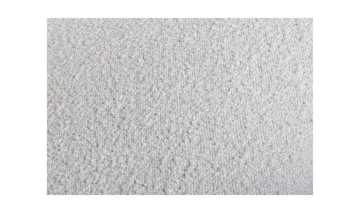 29" White Boucle Accent Chair