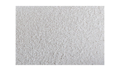 29" White Boucle Accent Chair