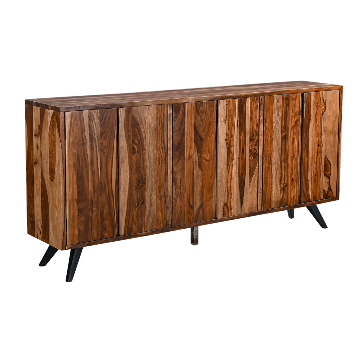 90" Natural Sheesham Wood Sideboard