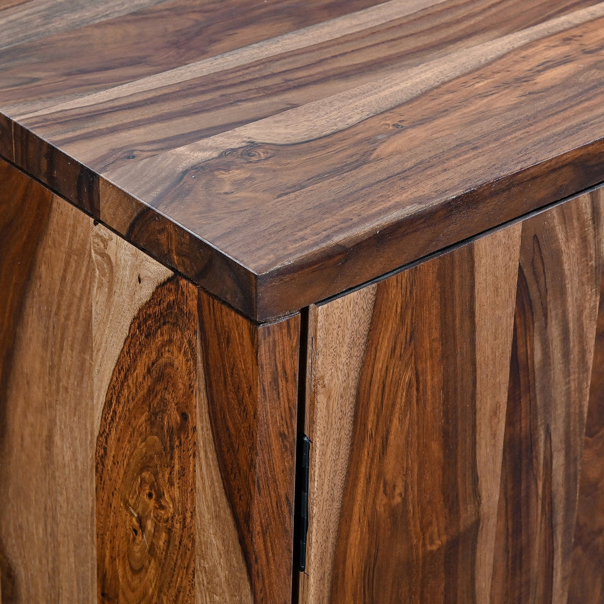 90" Natural Sheesham Wood Sideboard